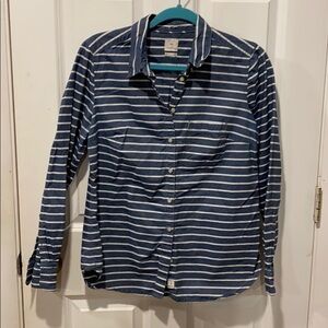 GAP EUC Shrunken boyfriend chambray Top